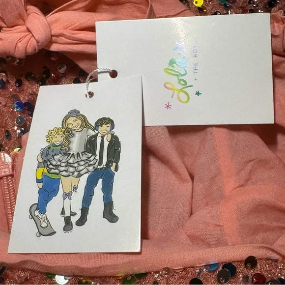 Lola + The Boys Sequin Strawberry Birthday Cake Pink Dress size 4 NWT - Picture 12 of 15